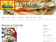 Tablet Screenshot of chefscafe.net
